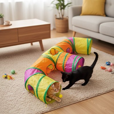 tunnel-chat-multicolore-éducatif