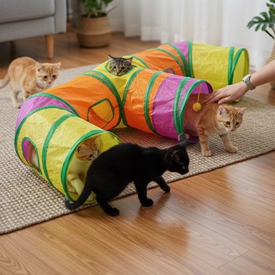 tunnel-chat-multicolore